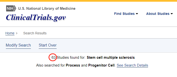 clinicaltrials.gov網站上注冊的有關干細胞治療年齡相關性黃斑變性的臨床研究項目有63項。 clinicaltrials.gov網站上注冊的有關干細胞治療年齡相關性黃斑變性的臨床研究項目有63項。