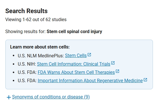 我國干細胞治療脊髓損傷的醫院有哪些? 我國干細胞治療脊髓損傷的醫院有哪些?