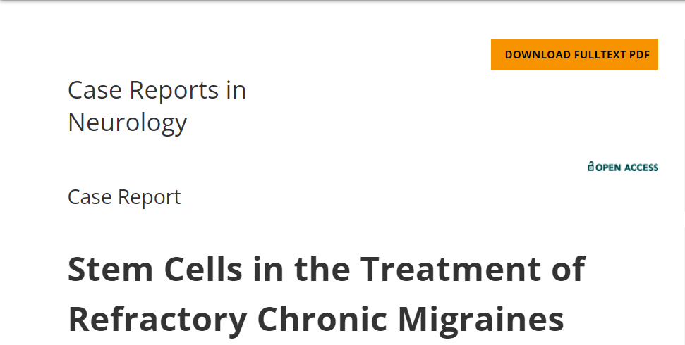 紐約頭痛中心主任:干細(xì)胞治療難治性慢性偏頭痛 紐約頭痛中心主任:干細(xì)胞治療難治性慢性偏頭痛