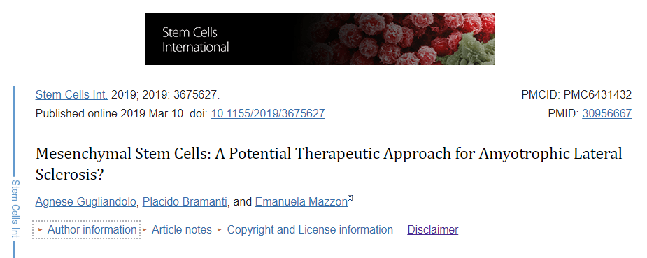 間充質(zhì)干細(xì)胞:是否能夠成為治療漸凍癥的潛在方法? 間充質(zhì)干細(xì)胞:是否能夠成為治療漸凍癥的潛在方法?