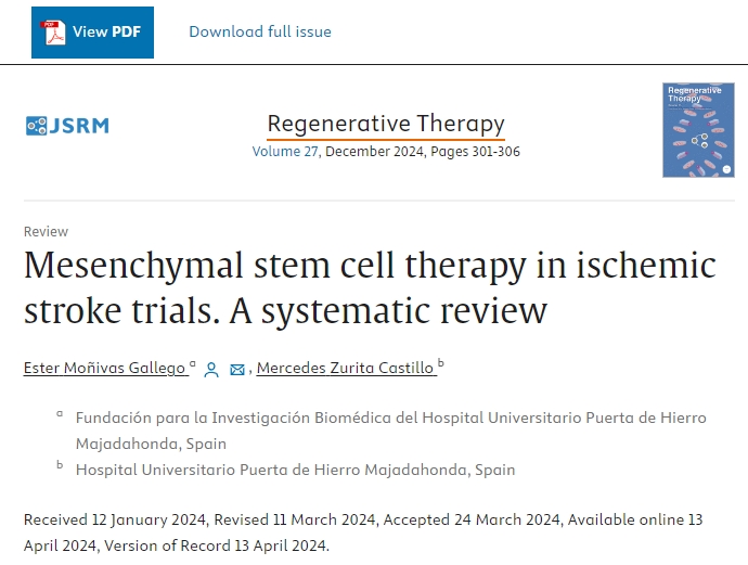 間充質干細胞治療缺血性中風的臨床試驗：系統(tǒng)回顧