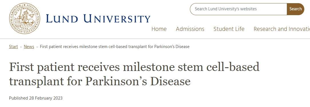 首例帕金森病患者接受具有里程碑意義的干細(xì)胞移植 首例帕金森病患者接受具有里程碑意義的干細(xì)胞移植