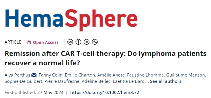 CAR-T細胞治療后：淋巴瘤患者能否恢復正常生活？來看研究結果