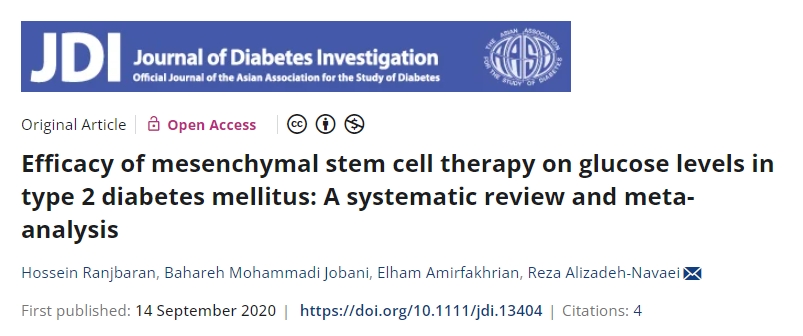 多項臨床證據:干細胞治療可改善2型糖尿病患者多項指標 多項臨床證據:干細胞治療可改善2型糖尿病患者多項指標