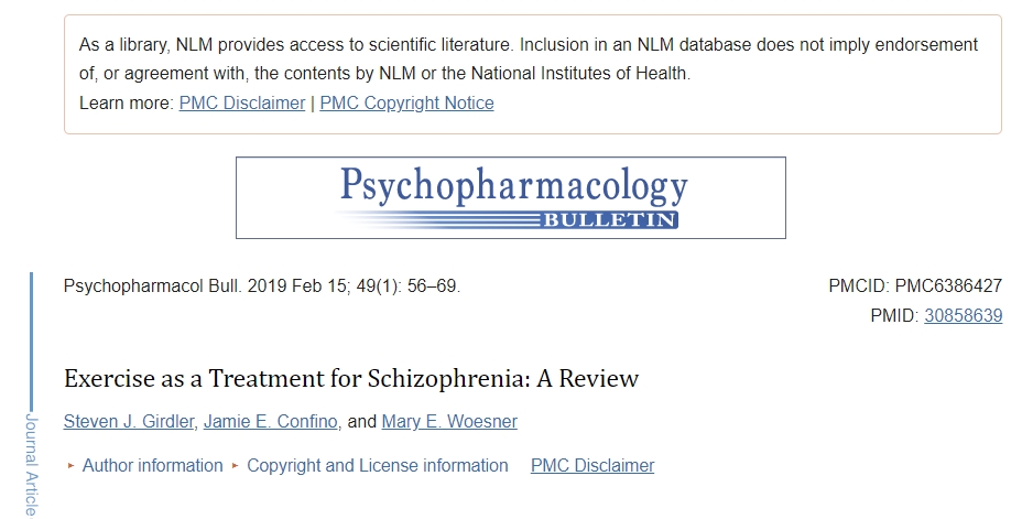 運動治療精神分裂癥:綜述 運動治療精神分裂癥:綜述