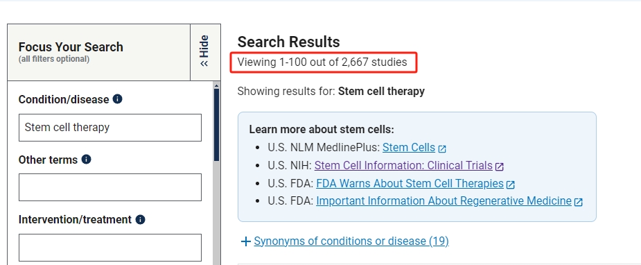 1999年至2024年6月期間,共進(jìn)行了2,667項(xiàng)干細(xì)胞臨床試驗(yàn)。 1999年至2024年6月期間,共進(jìn)行了2,667項(xiàng)干細(xì)胞臨床試驗(yàn)。