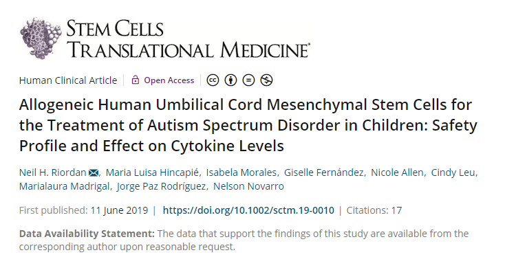 2019年干細(xì)胞治療自閉癥臨床案例 2019年干細(xì)胞治療自閉癥臨床案例