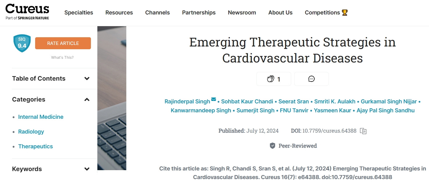 (心血管疾病的新興治療策略) (心血管疾病的新興治療策略)