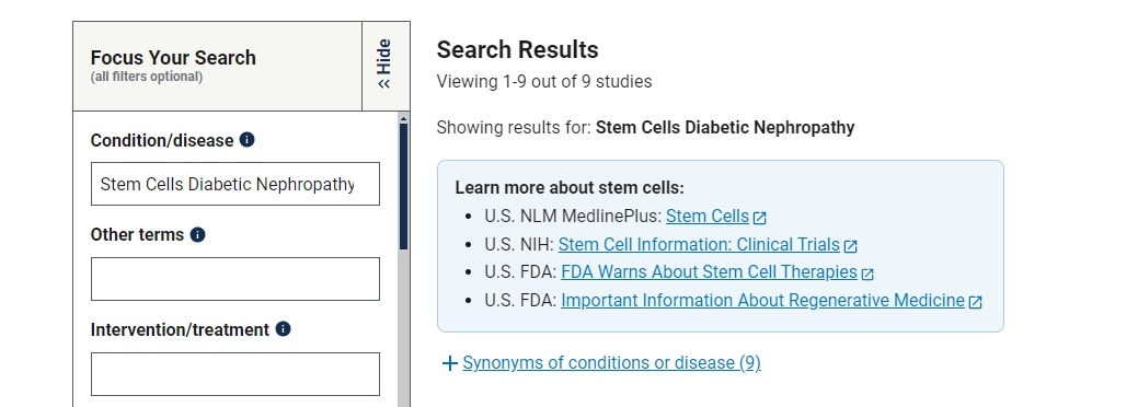 干細胞治療糖尿病腎病的臨床研究進展
