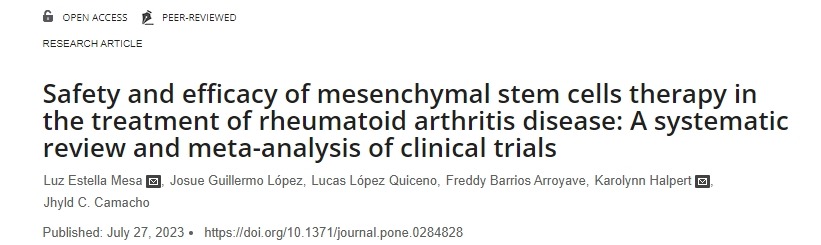 間充質(zhì)干細(xì)胞治療類風(fēng)濕關(guān)節(jié)炎疾病的安全性和有效性：臨床試驗(yàn)的系統(tǒng)評(píng)價(jià)和薈萃分析