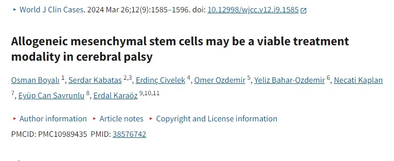 同種異體間充質(zhì)干細(xì)胞可能是治療腦癱的一種可行方法 同種異體間充質(zhì)干細(xì)胞可能是治療腦癱的一種可行方法