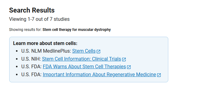 干細胞治療肌萎縮側索硬化癥肌肉萎縮癥的臨床研究項目有7項。其中已完成的有1項。 干細胞治療肌萎縮側索硬化癥肌肉萎縮癥的臨床研究項目有7項。其中已完成的有1項。