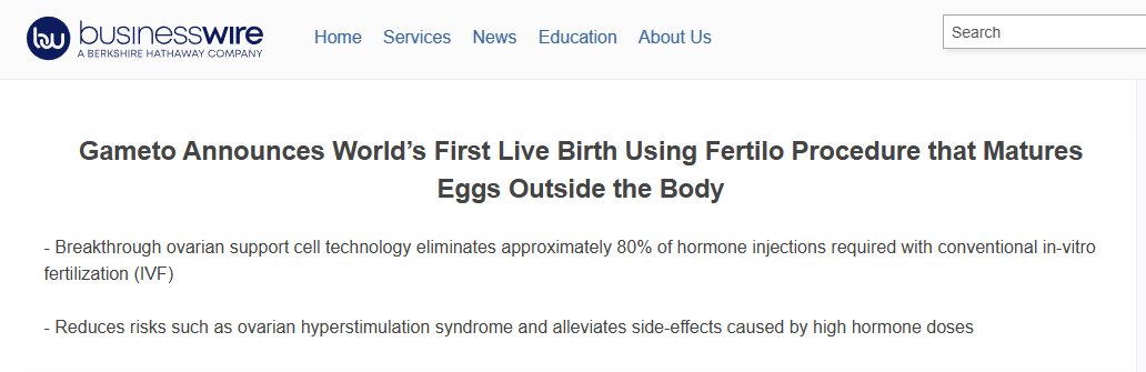 全球首例:使用誘導(dǎo)多能干細(xì)胞體外成熟卵子技術(shù),成功產(chǎn)下一名嬰兒 全球首例:使用誘導(dǎo)多能干細(xì)胞體外成熟卵子技術(shù),成功產(chǎn)下一名嬰兒