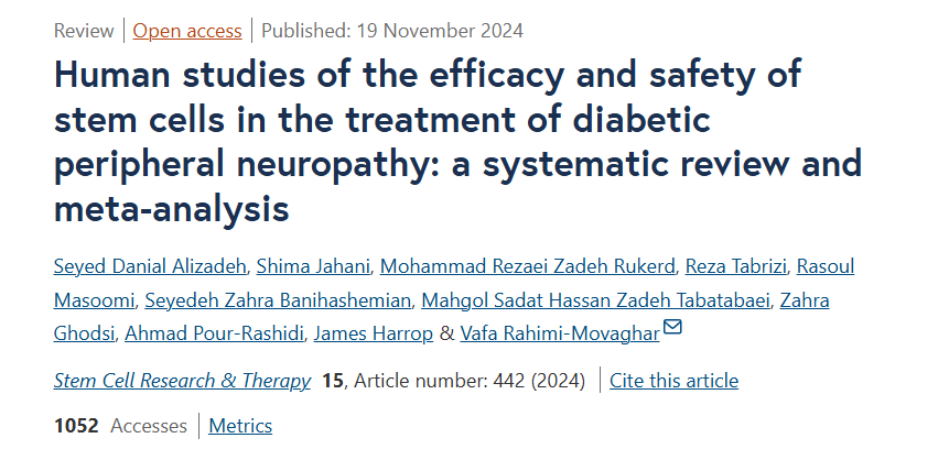 干細(xì)胞治療糖尿病周圍神經(jīng)病變的療效和安全性的人體研究:系統(tǒng)評價和薈萃分析 干細(xì)胞治療糖尿病周圍神經(jīng)病變的療效和安全性的人體研究:系統(tǒng)評價和薈萃分析