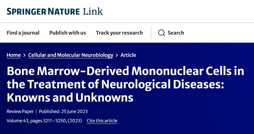 骨髓來源的單核細(xì)胞在神經(jīng)系統(tǒng)疾病治療中的應(yīng)用：已知與未知