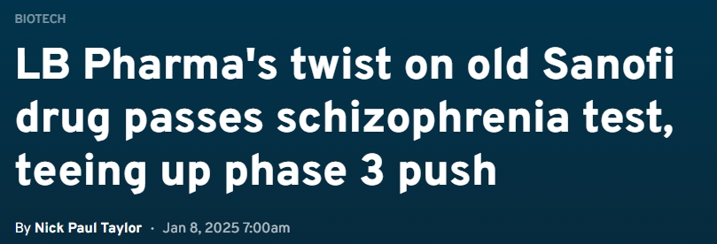 LB-102 治療精神分裂癥的 II 期臨床試驗(yàn)取得積極進(jìn)展 LB-102 治療精神分裂癥的 II 期臨床試驗(yàn)取得積極進(jìn)展