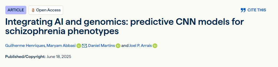 整合人工智能和基因組學(xué):精神分裂癥表型的預(yù)測(cè) CNN 模型 整合人工智能和基因組學(xué):精神分裂癥表型的預(yù)測(cè) CNN 模型