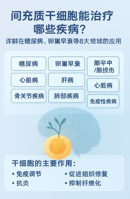 間充質干細胞能治療哪些疾病？詳解在糖尿病、卵巢早衰等8大領域的應用