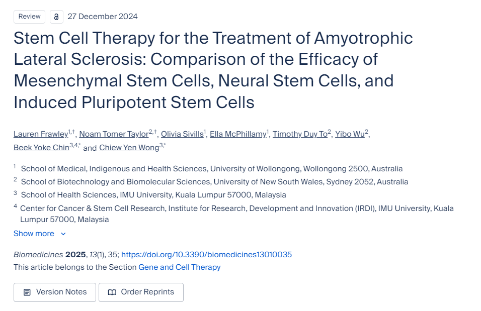干細胞療法治療肌萎縮側(cè)索硬化癥:間充質(zhì)干細胞、神經(jīng)干細胞和誘導多能干細胞療效的比較 干細胞療法治療肌萎縮側(cè)索硬化癥:間充質(zhì)干細胞、神經(jīng)干細胞和誘導多能干細胞療效的比較