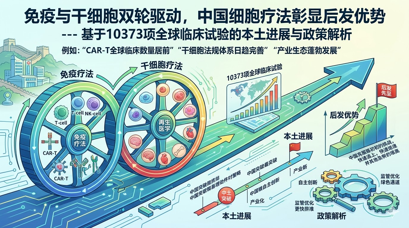 10373項(xiàng)臨床試驗(yàn)解析:中國(guó)如何實(shí)現(xiàn)免疫與干細(xì)胞療法的雙輪驅(qū)動(dòng) 10373項(xiàng)臨床試驗(yàn)解析:中國(guó)如何實(shí)現(xiàn)免疫與干細(xì)胞療法的雙輪驅(qū)動(dòng)